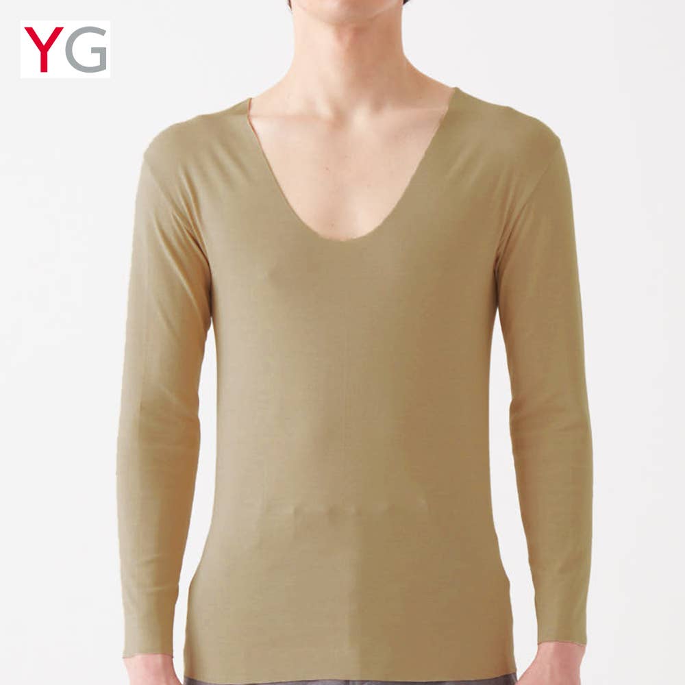 【カットオフ】Vネックロングスリーブシャツ(V首)【SALE】